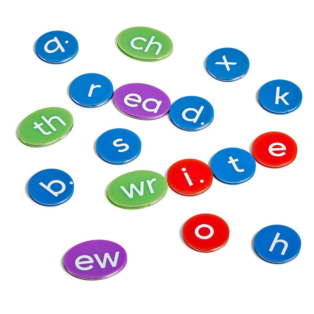 Phonics Alphabet Chips With Storage - ABC School Supplies