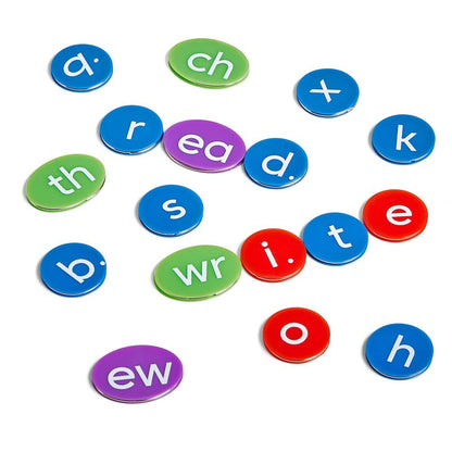 Phonics Alphabet Chips With Storage - ABC School Supplies