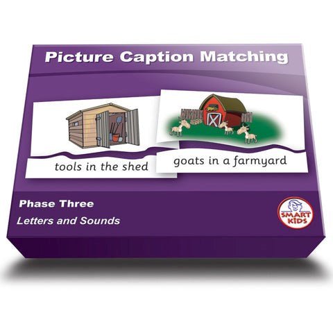 Picture Caption Matching Phase Three - ABC School Supplies
