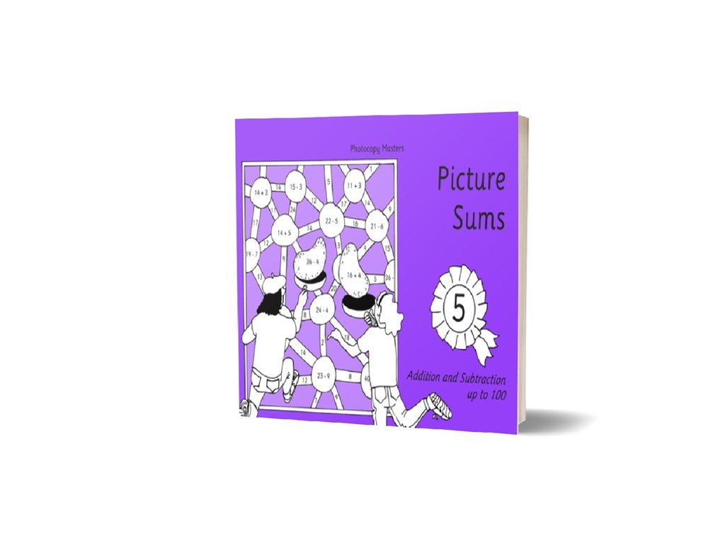 Picture Sums: Book 5: Addition and Subtraction Up to 100 - ABC School Supplies