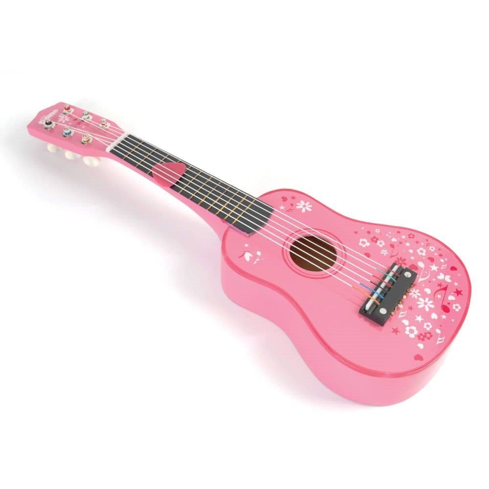 Pink Guitar (Flowers) - ABC School Supplies