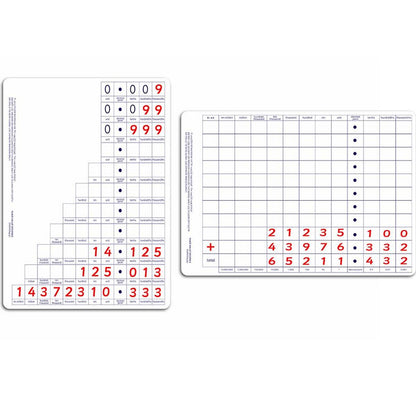 **Place Value Decimal Boards - Pupils (Pack Of 30) - ABC School Supplies