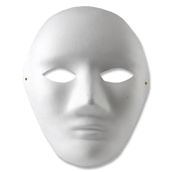 Plastic White Adult Face Masks Pack of 10 - ABC School Supplies