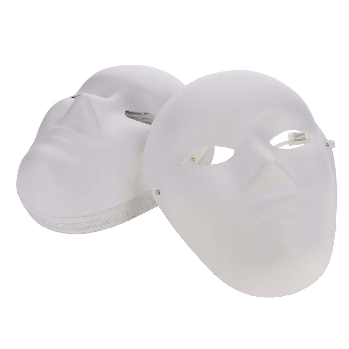 Plastic White Adult Face Masks Pack of 10 - ABC School Supplies
