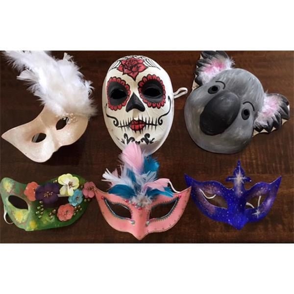 Plastic White Adult Face Masks Pack of 10 - ABC School Supplies