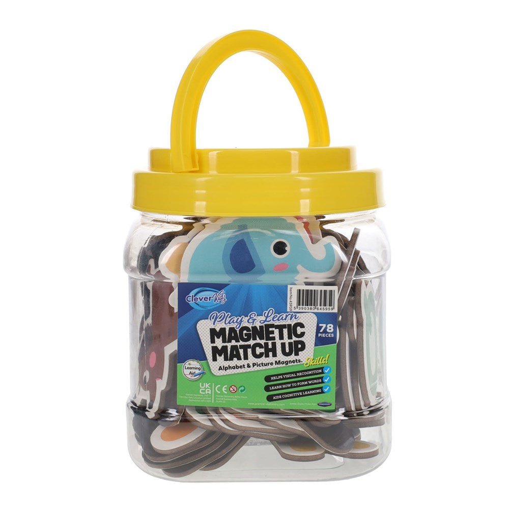 Play and Learn Magnetic Match Up 78 pcs - ABC School Supplies
