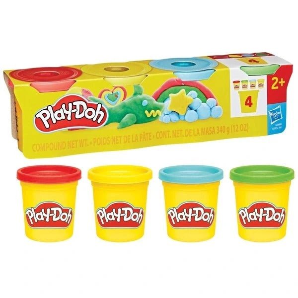 Play - Doh 4 Pack Assorted - 85g - ABC School Supplies