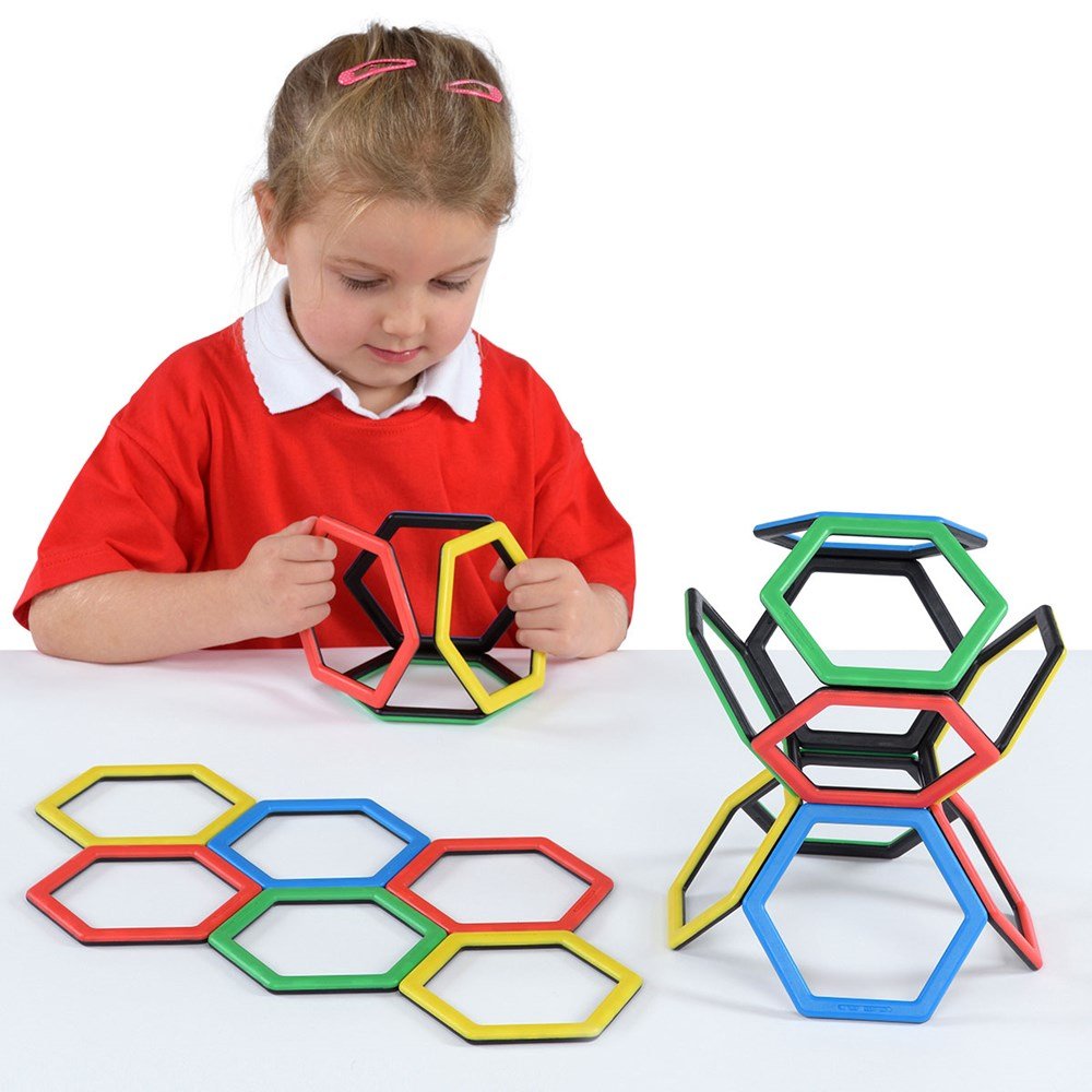 Polydron Magnetic Hexagon Set - ABC School Supplies