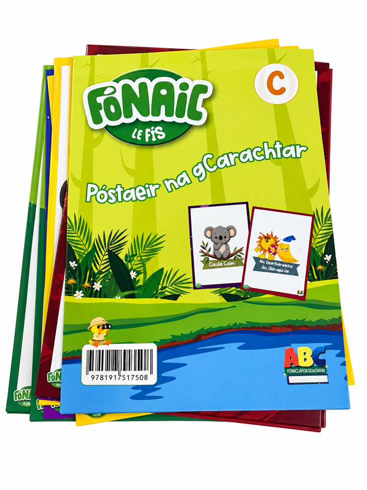 Fónaic le Fís C - A4 Póstaeir na gCarachtar Set of 42