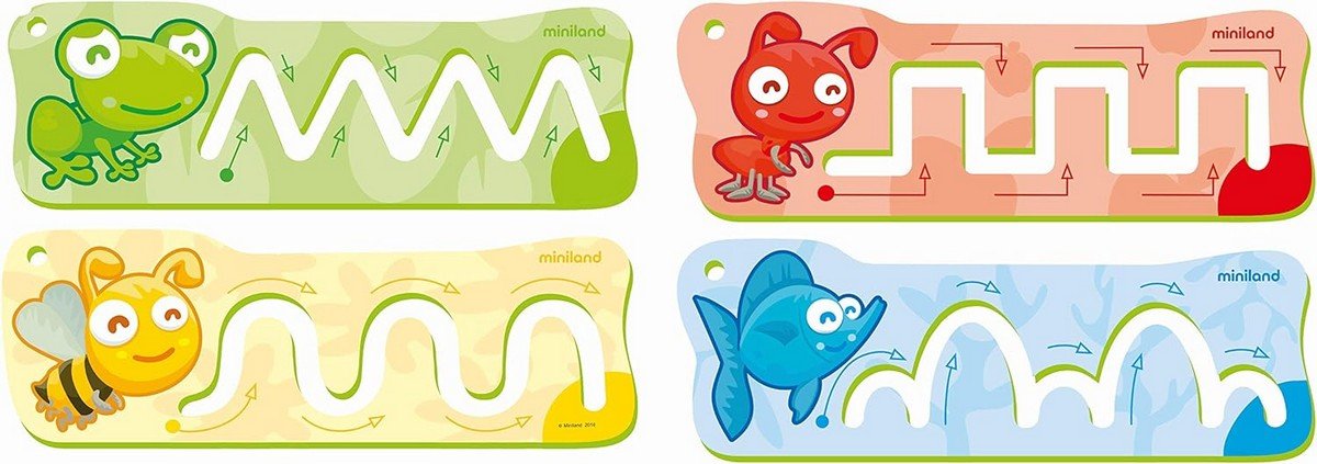 Pre - Writing Basic Patterns Stencils - ABC School Supplies