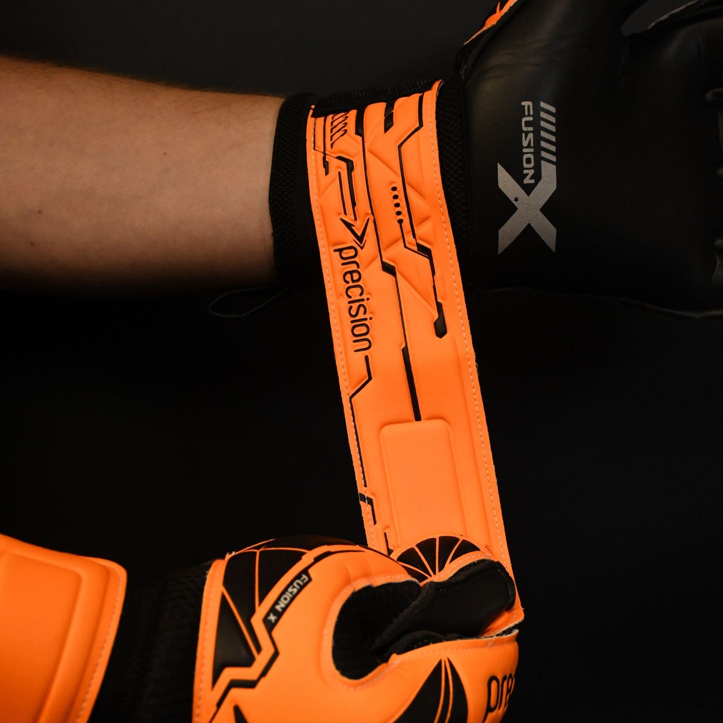 Precision Junior Fusion X Flat Cut Essential Goalkeeper Gloves - ABC School Supplies