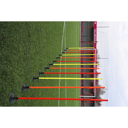 Precision Pro Boundary Poles - Orange/Red/Yellow - Pack Of 12 - ABC School Supplies