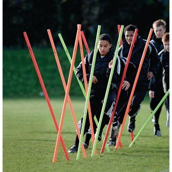 Precision Pro Boundary Poles - Orange/Red/Yellow - Pack Of 12 - ABC School Supplies