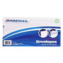 Premail Peel & Seal Dl Envelopes Pack Of 50 - White - ABC School Supplies