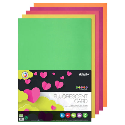 Premier A2 160gsm Fluorescent Neon Card (Pack of 20) - ABC School Supplies