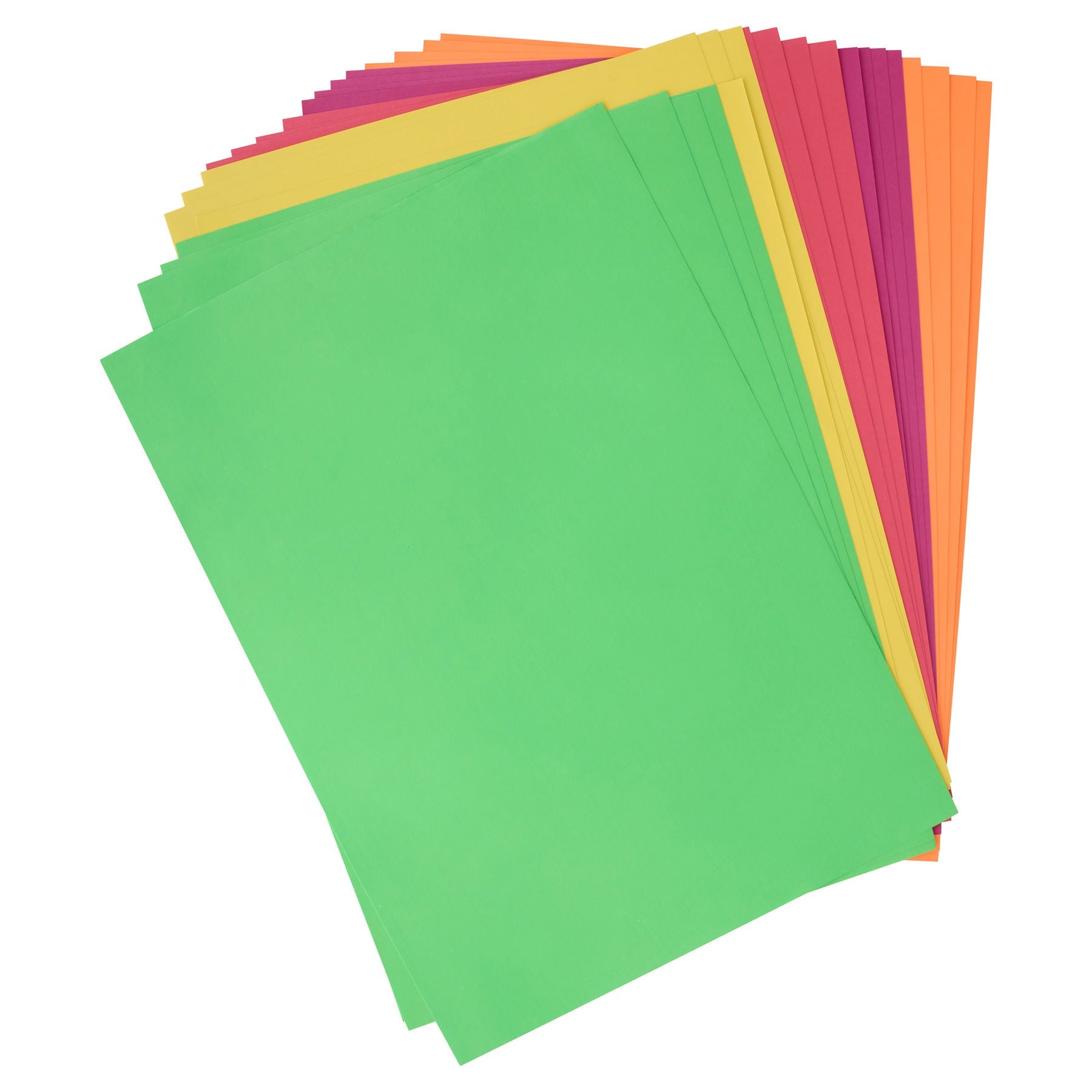 Premier A2 160gsm Fluorescent Neon Card (Pack of 20) - ABC School Supplies
