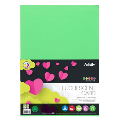 Premier A3 150G Fluorescent Card (Pack of 20) - ABC School Supplies