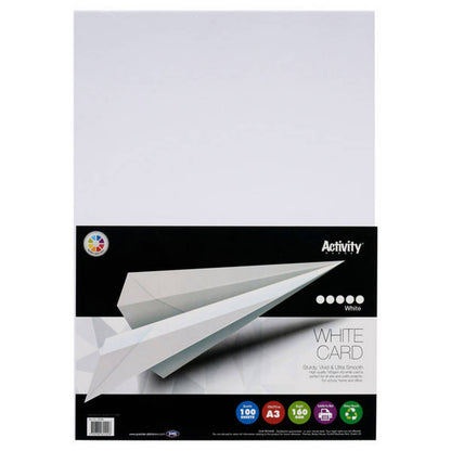 Premier A3 160G Activity Card White (Pack of 100 Sheets) - ABC School Supplies