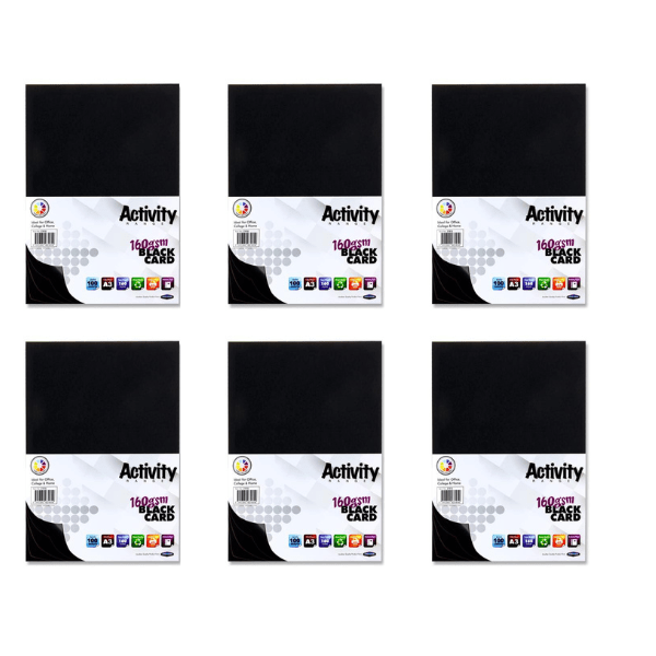 Premier A3 Black Card 160Gsm (Pack Of 1000 Sheets) - ABC School Supplies