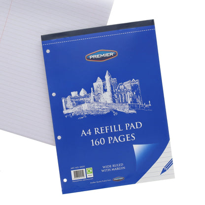 Premier A4 160Pg Refill Pad - Top - ABC School Supplies
