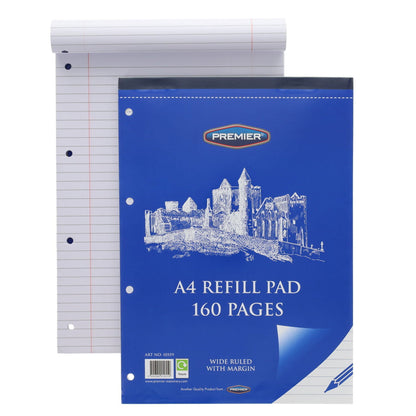 Premier A4 160Pg Refill Pad - Top - ABC School Supplies