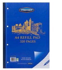 Premier A4 320pg Side Bound Refill Pad - ABC School Supplies
