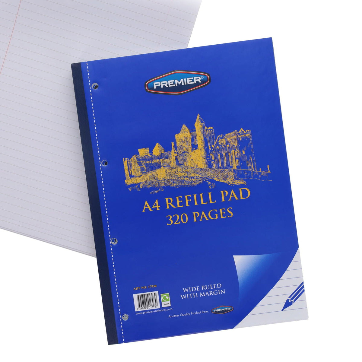Premier A4 320pg Side Bound Refill Pad - ABC School Supplies