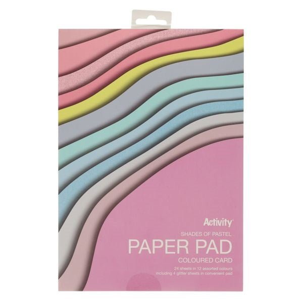 Premier A4 Card Pad 24 Sheets - Shades Of Pastel - ABC School Supplies