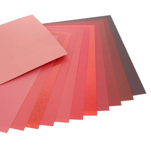 Premier A4 Card Pad 24 Sheets - Shades Of Red - ABC School Supplies