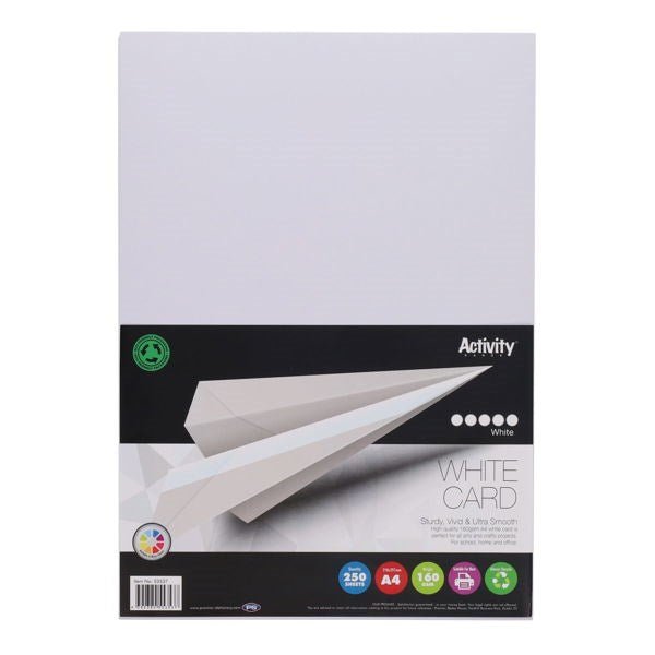 Premier A4 White Card 160Gsm (Pack Of 250 Sheets) - ABC School Supplies