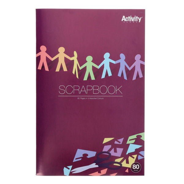 Premier Activity 80Pg 360X240mm Scrapbook - ABC School Supplies