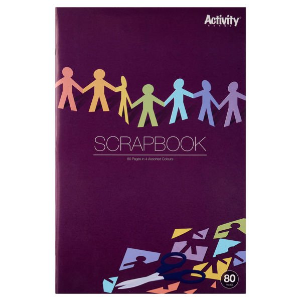 Premier Activity 80Pg 360X240mm Scrapbook - Pack Of 5 - ABC School Supplies