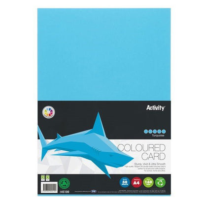 Premier Activity A4 160gsm Card 50 Sheets – Colours - ABC School Supplies