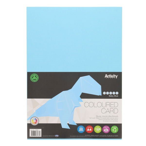 Premier Activity A4 160gsm Card 50 Sheets – Colours - ABC School Supplies