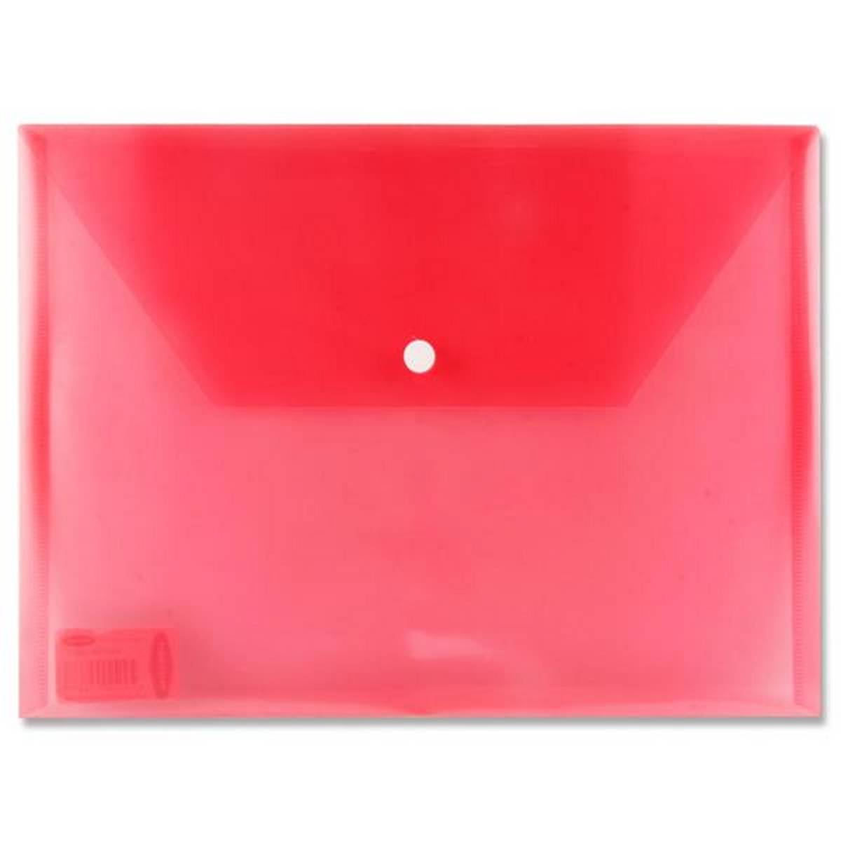 Premier Office A4 Clear Button Wallets Value Pack Of 12 - ABC School Supplies