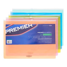**Premier Universal A4 Durable Coloured Storage Wallet - ABC School Supplies