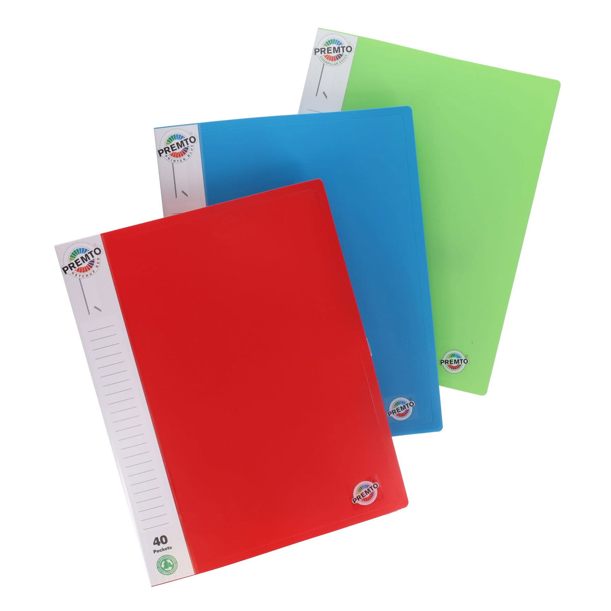 Premto A4 40 Pocket Display Book Pack of 3 - ABC School Supplies