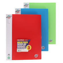 Premto A4 40 Pocket Display Book Pack of 3 - ABC School Supplies