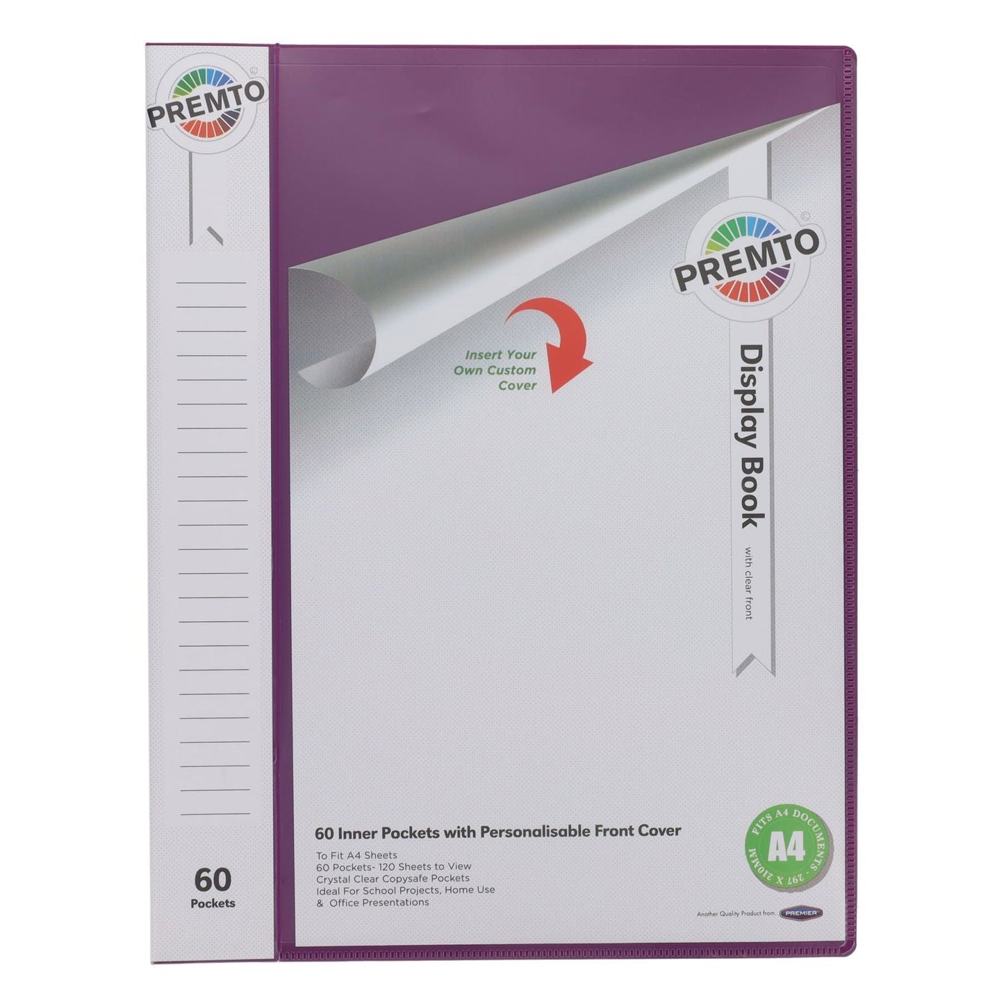 Premto A4 60 Pocket Display Book - ABC School Supplies