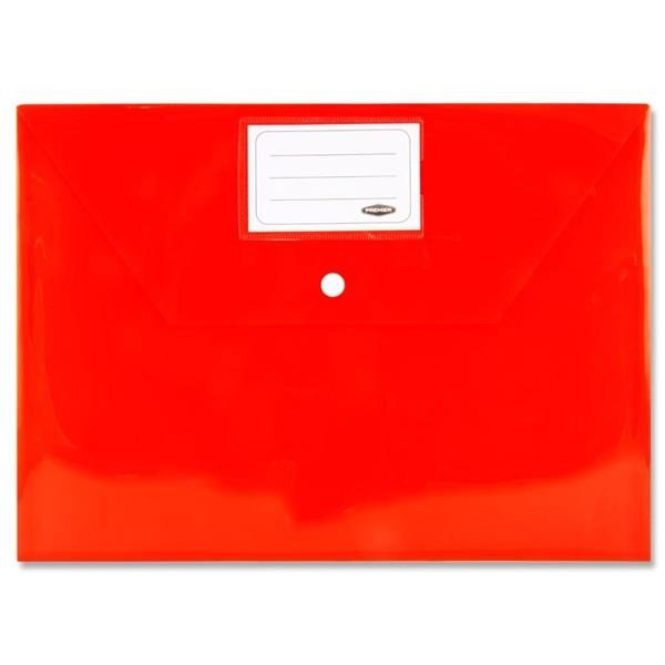 Premto A4 Button Storage Wallets Pack Of 5 - ABC School Supplies