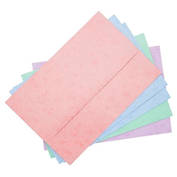 Premto A4 Document Wallets Pastel (Pack Of 5) - ABC School Supplies