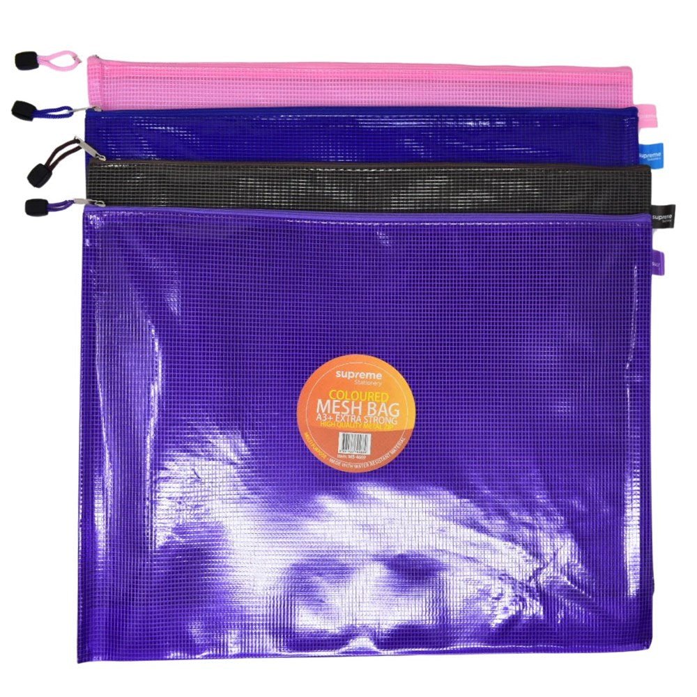Premto A4+ Extra Durable Mesh Storage Wallet - Clear Pearl - ABC School Supplies