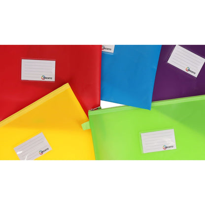 Premto A4+ Extra Durable Storage Wallets - Ice Colours - Pack of 5 - ABC School Supplies