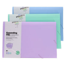 Premto A4+ Pastel 12 Part Expanding File - ABC School Supplies