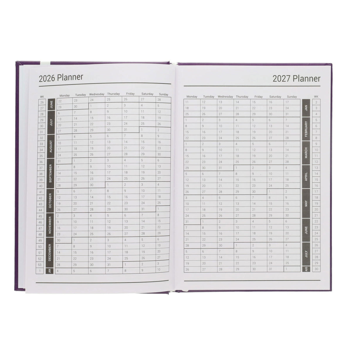 Premto A5 2026-2027 Page a Day Academic Diary - Bold Colours - ABC School Supplies