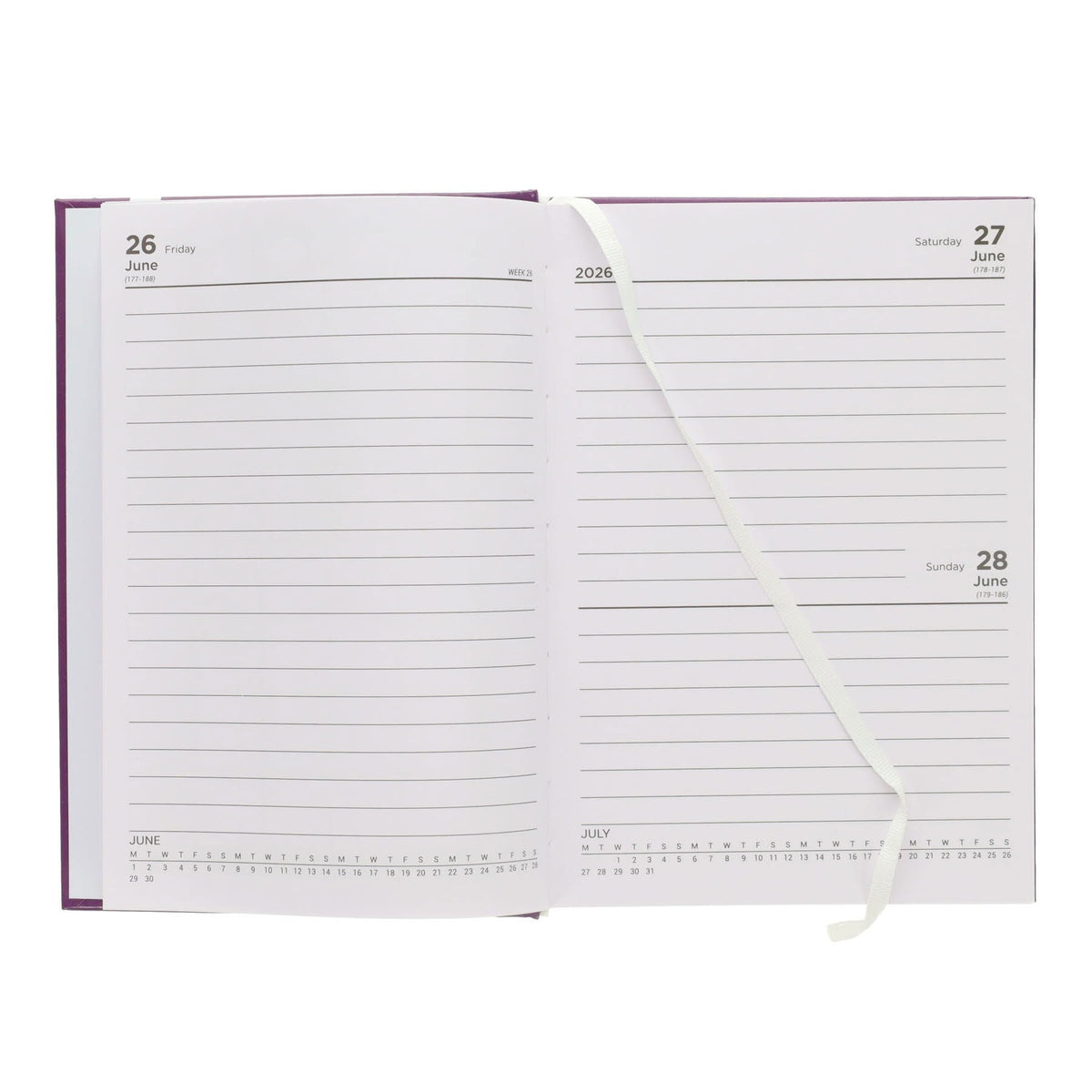 Premto A5 2026-2027 Page a Day Academic Diary - Bold Colours - ABC School Supplies