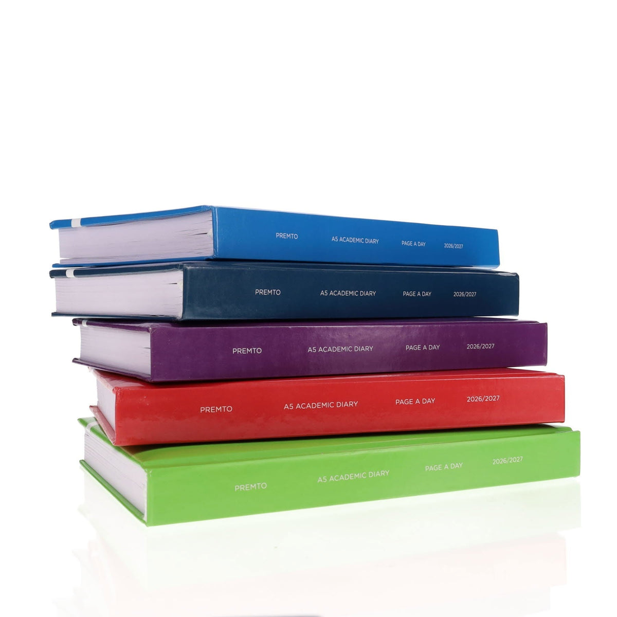 Premto A5 2026-2027 Page a Day Academic Diary - Bold Colours - ABC School Supplies