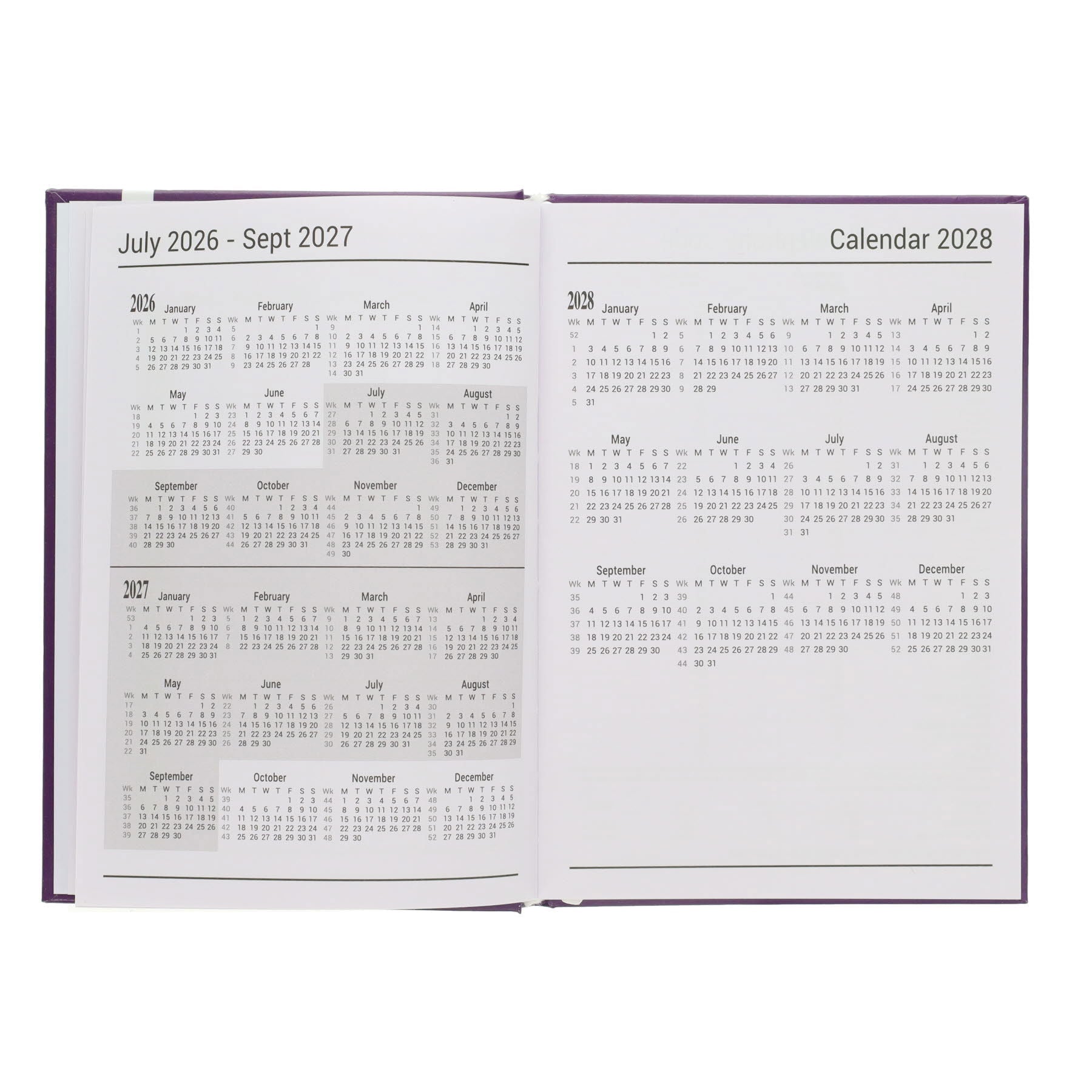 Premto A5 2026-2027 Page a Day Academic Diary - Pastel Colours - ABC School Supplies