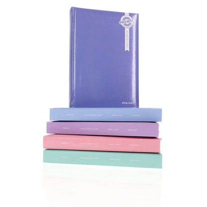 Premto A5 2026-2027 Page a Day Academic Diary - Pastel Colours - ABC School Supplies