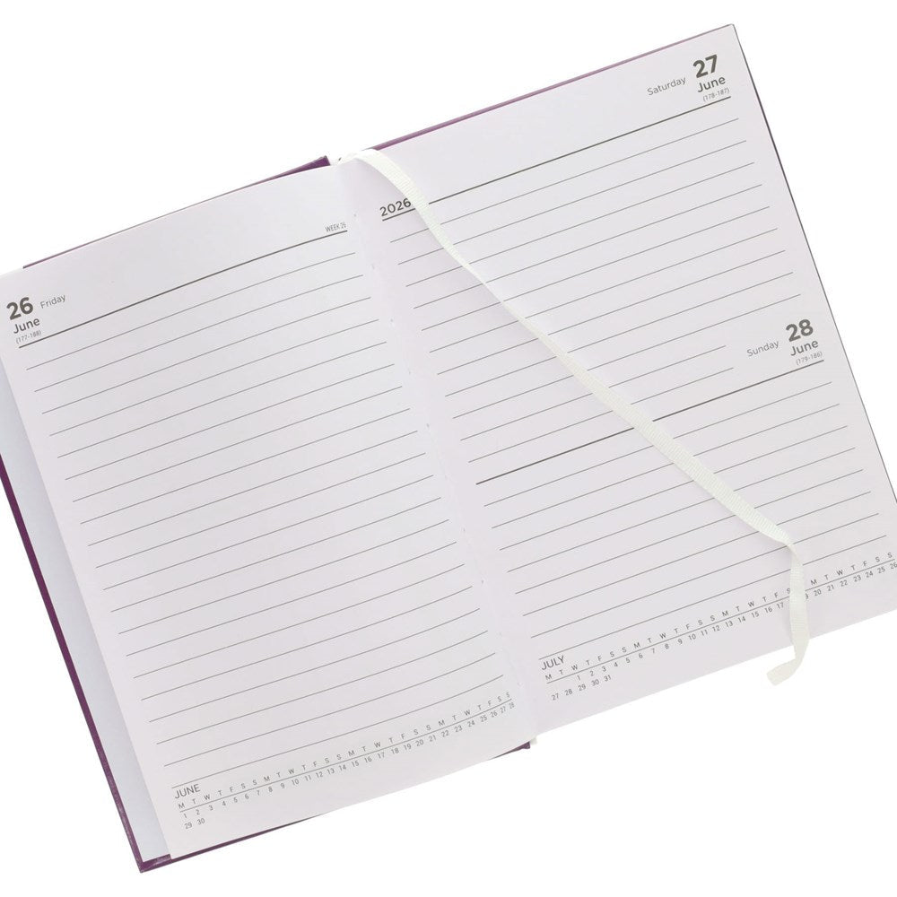 Premto A5 2026-2027 Page a Day Academic Diary - Pastel Colours - ABC School Supplies